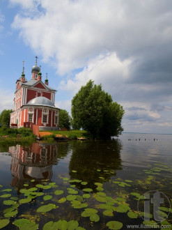 Forty saints' church on Lake Pleshcheevo. Pereslavl-Zalessky. Russia