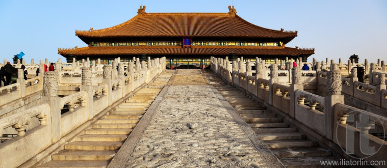 The Three Great Halls Palace. Forbidden City. Beijing, China.