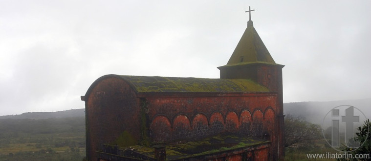Abandoned Church. Bokor Hill near Kampot. Cambodia.