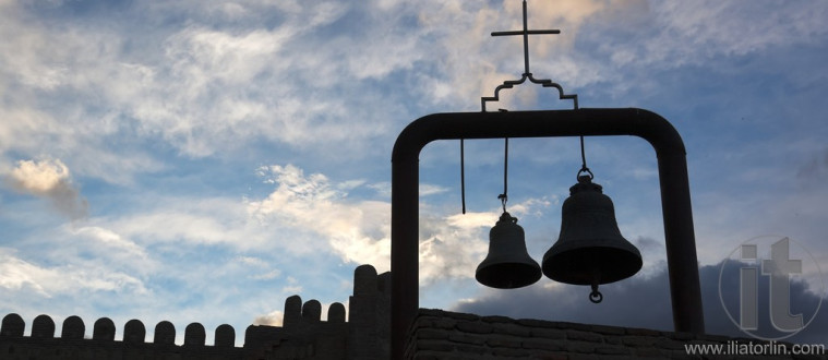 Bells in Narikala Fortress. Tbilisi, Georgia.