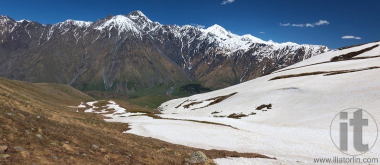 Caucasus Mountains Khevi region. Georgia.