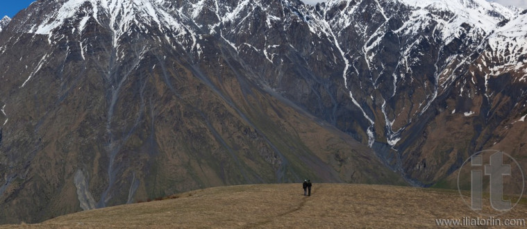 Caucasus Mountains Khevi region. Georgia.