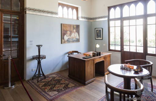 Study room in Bet Bialik House museum. Tel Aviv, Israel.